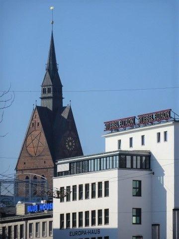 Blick auf Hannover City mit Marktkirche