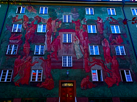 Wandbemalung in der Borstei München