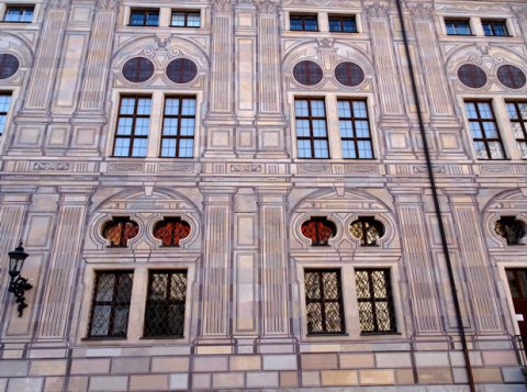 Fassade im Residenz-Innenhof