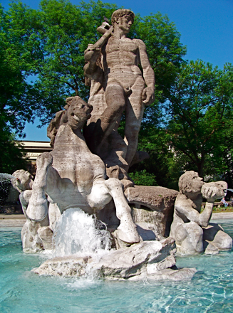 Neptunbrunnen im Alten Botanischen Garten