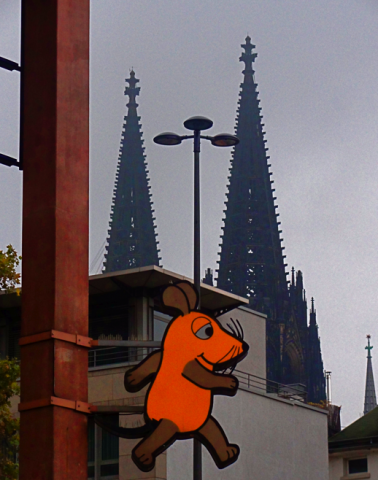 Kölner Dom und Maus