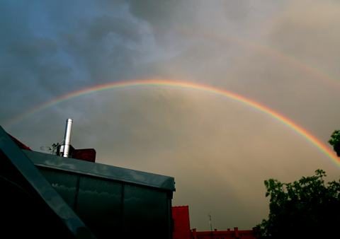 Regenbogen über der Maxvorstadt