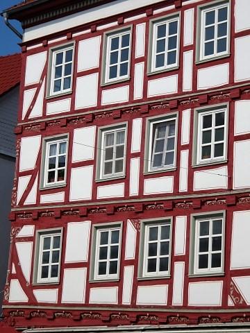 Fachwerkfassade in der Eschweger Altstadt