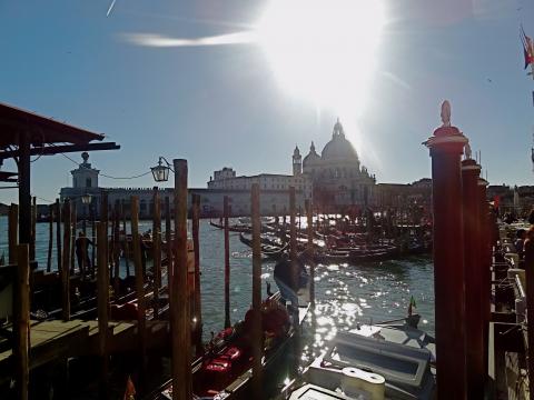 Venedig Blick in die Lagune