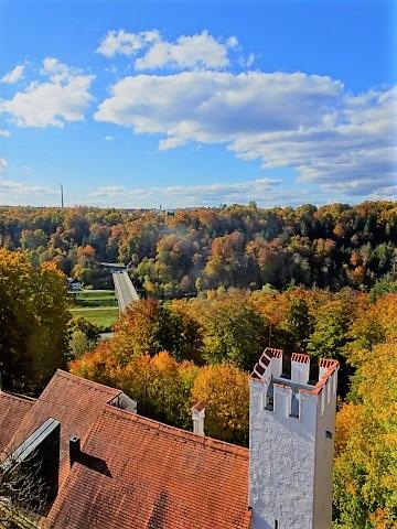 Blick vom Grünwalder Schlossturm