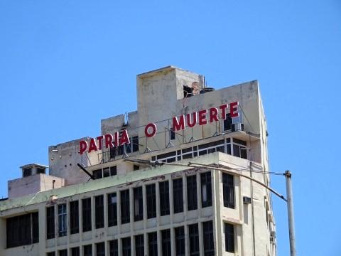 Fassade im Zentrum Havannas
