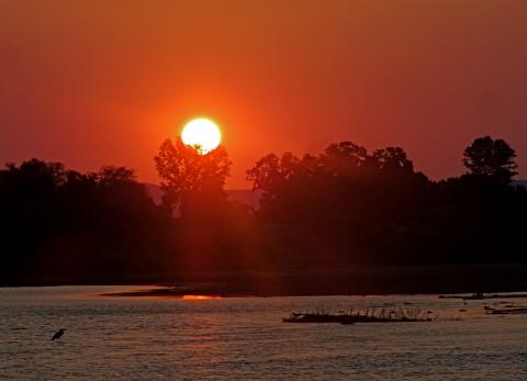 Tsiribihina River Sonnenuntergang