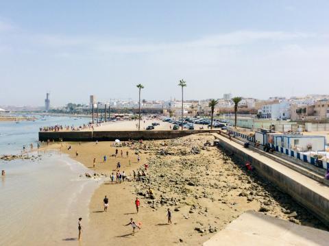 Am Strand von Rabat